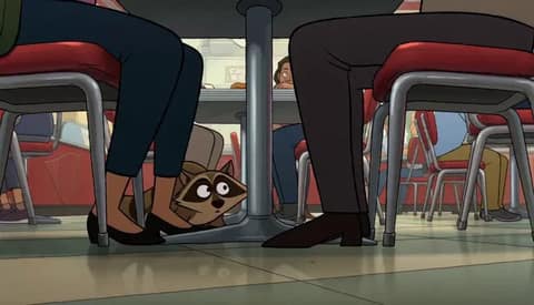 Style: 2D hand-drawn animation, vibrant and clean color palette, fluid comedic c